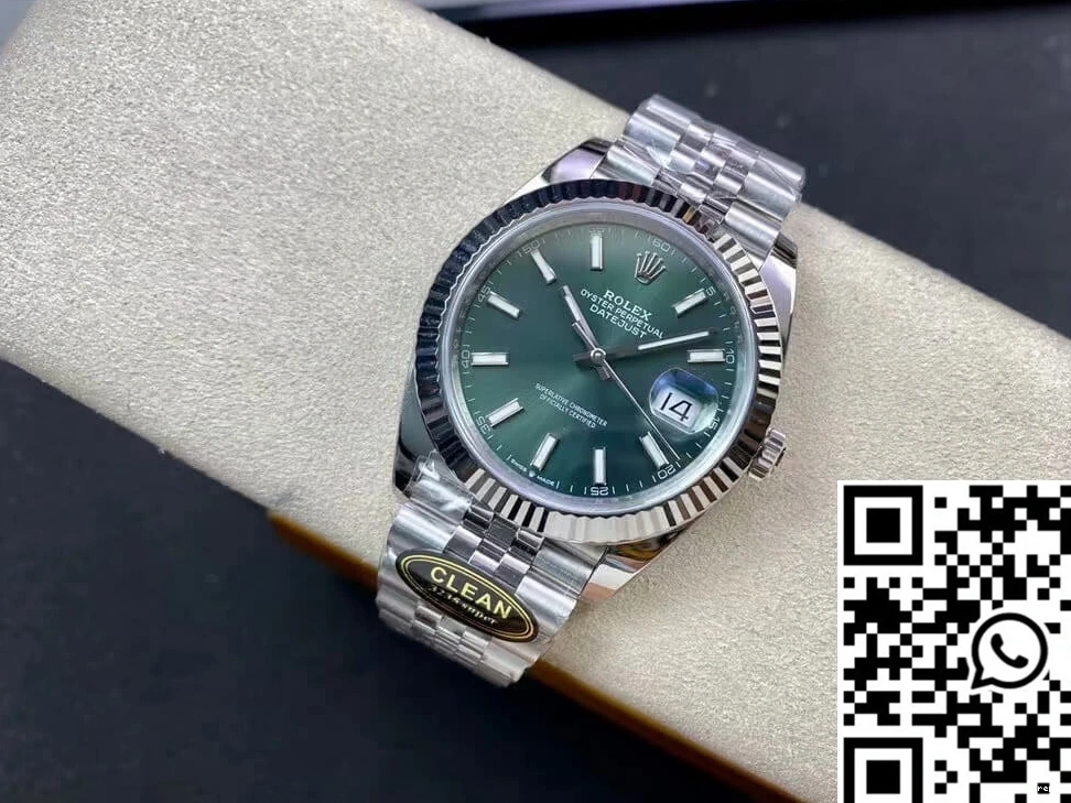 Rolex M126334-0027 Clean Dial Green Mint Factory Datejust 0601